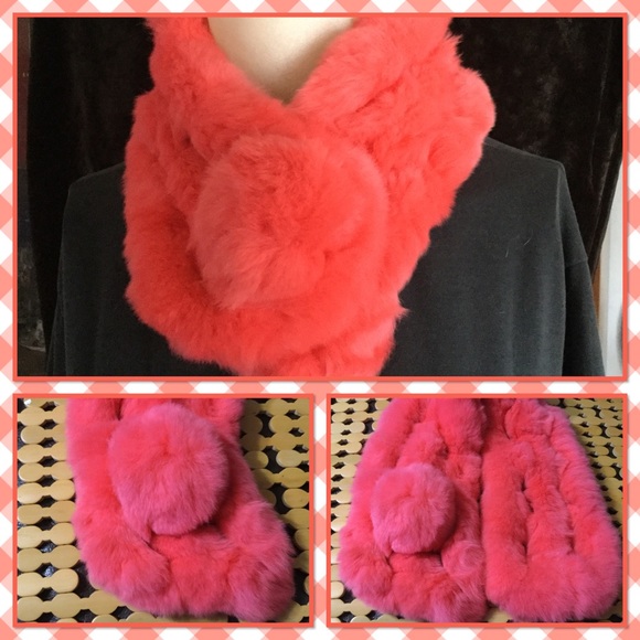 π genuine rabbit fur scarf - Picture 3 of 4